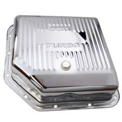 CJ Classic Trucks Turbo 350 Automatic Transmission Pan Steel Deep Finned Chrome C10 1960-1987