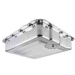 CJ Classic Trucks Transmission Pan Deep Finned Aluminum Polished For GM 700R4/4L60E Transmissions 