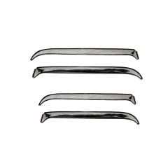 AVS Vent Shade Set 4-Piece Stainless Steel Finish Suburban Crew Cab Chevrolet/GMC C/K Truck 1973-1991
