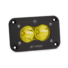 Baja Designs S2 Pro LED Work Light Flush Mount Amber Lens Spot Pattern