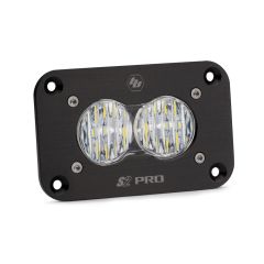 Baja Designs S2 Sport LED Work Light Clear Lens Wide Cornering Pattern Flush Mount