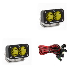 Baja Designs Work Light Pods S2 Sport Black LED Amber Work/ Scene Pattern Pair