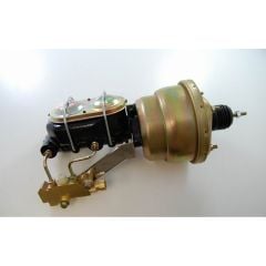 8" Brake Booster Conversion Kit w/ 1" Bore Master Cylinder A/T Chevy C10 60-66 Zinc/ Black Finish