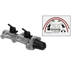 Wilwood Master Cylinder Remote Tandem Polished With 1-1/8" Bore