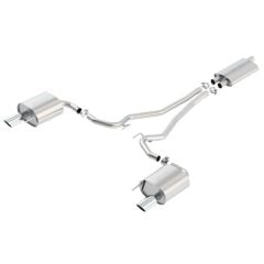 Borla Cat-Back Exhaust System EC-Type Stainless Steel 2-1/4" With 4" Polished Tips Mustang EcoBoost Without Active Exhaust 2015-2023