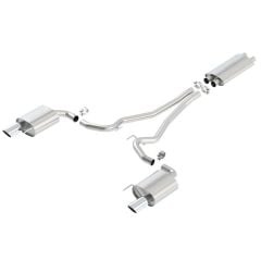 Borla Cat-Back Exhaust System EC-Type Stainless Steel 2-1/2" With 4" Polished Tips Mustang GT 2015-2017