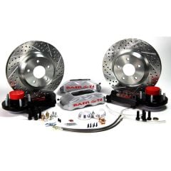 Brake System 13 Inch Front Track4 Silver 74-78 Mustang II BAER Brakes