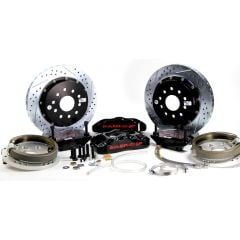 Brake System 13 Inch Rear Pro+ w/Park Brake Black Ford 9 Inch 5 on 4.5 Big Bearing Baer Brakes