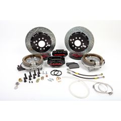 Baer Brakes SS4+ Rear Brake System with Black Calipers/ 13” Rotors/ Parking Brake Ford 9” Torino Bearing Housing