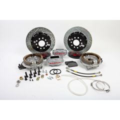 Baer Brakes SS4+ Rear Brake System with Silver Calipers/ 13” Rotors/ Parking Brake Ford 9” Torino Bearing & 5x5.5”