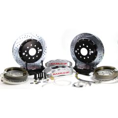 Baer Brakes Rear Brake System Pro+ 14" Five Lug With Park Brake Silver Mustang 1993