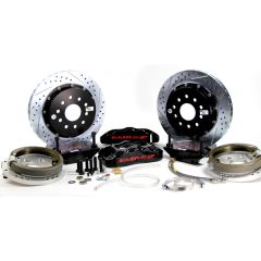 Baer Brakes Rear Brake System Pro+ 14" Five Lug With Park Brake Black Mustang 1993