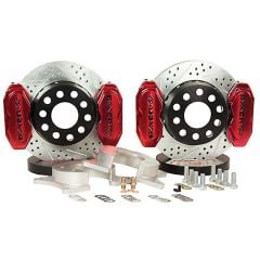 Brake System 11 Inch Rear SS4+ 1.375 Inch Pistons Deep Stage 4-Caliper Fire Red Baer Brakes