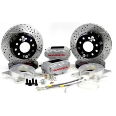 Brake System 11 Inch Rear SS4+ No Park Brake Silver Ford 9 Inch BAER Brakes