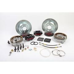 Baer Brakes Rear Brake System SS4 12" with Park Brake Five Lug Black Mustang 1991-1993