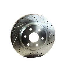 Rotor Replacement 14 Inch 1.150 Inch Thick Slot Drill W/Zinc Passengers Side BAER Brakes