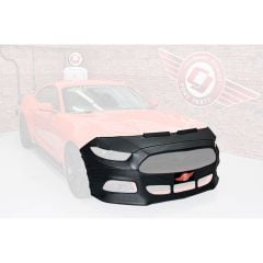 Colgan Custom Front End Cover Carbon Fiber Style With Plate Hole Performance Package Mustang GT 2015-2017