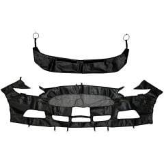 Colgan Custom Front End Cover Carbon Fiber Style With Plate Hole Mustang V6/EcoBoost/Base GT 2015-2017