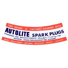Jim Osborn Reproductions Decal Air Cleaner Autolite Spark Plugs V8 Bronco 1966-1977