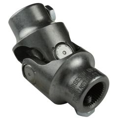 Borgeson Steering Universal Joint; Steel; 7/8 Smooth Bore X 3/4 Smooth Bore