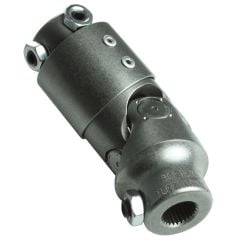 Borgeson Combination Steering U-Joint And Vibration Damper 3/4" Double-D X 9/16"-26 Spline Steel Natural