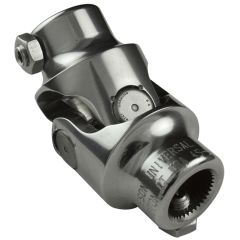 Borgeson Steering U-Joint; Polished Stainless; 1in.48 X 5/8-36