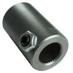 Borgeson Steering Coupler Straight 3/4"-36 Spline X 3/4"-36 Spline Steel Natural