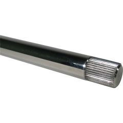 Borgeson Steering Shaft; 3/4-36 Splined; Polished Stainless;7.75in. Long 7/8 Spline Lengt