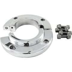 Borgeson Split Swivel Floor Mount For 2" Steering Column Machine Finish Aluminum