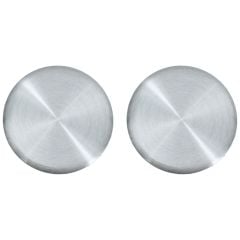 Window Crank Cover Brushed Aluminum Pair Bronco 1968-1973