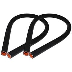 Scott Drake Heater Hose Silicone Black Pair Bronco 1966-1977