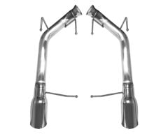 ACCELATEC Axle-Back Exhaust Kit Race SS W/ 4" Polished Tips GT/Boss 2011-2014