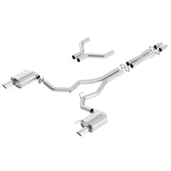 Borla Cat-Back Exhaust System Stainless Steel 3" ATAK With 4" Polished Tips Fastback Mustang GT 2015-2017