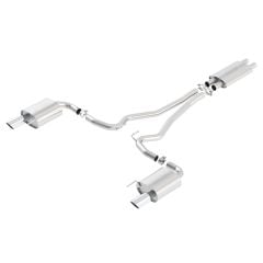 Borla Cat-Back Exhaust System Touring 2-1/2" Stainless Steel With 4" Polished Tips Mustang GT 2015-2017