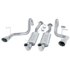 Borla Cat-Back Exhaust System 2-1/2" Stainless Steel Mustang V8 1994-1995