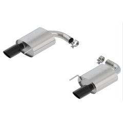 Borla Axle-Back Exhaust Kit 2-1/2" ATAK Stainless Steel With 4" Black Tips Mustang GT 2015-2017