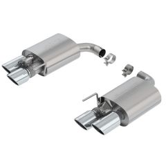 Borla Axle-Back Exhaust System Stainless Steel 2-1/2" S-Type With 4" Polished Tips Mustang GT With Active Exhaust 2018-2023