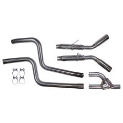 MagnaFlow Dual Exhaust Conversion Kit Stainless Steel With 4" Tips Mustang V6 2005-2009