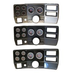 Classic Dash 6-Gauge Kit With 3-3/8" And 2-1/16" AutoMeter Ultra-Lite Electrical Gauges For A/C GMC Truck/Chevrolet C10 1984-1987