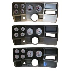 Classic Dash 6-Gauge Kit With 3-3/8" And 2-1/16" AutoMeter C2 Electric Gauges Without A/C GMC Truck/Chevrolet C10 1984-1987