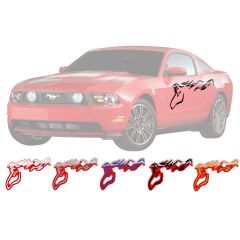 Graphic Express Side Body Decal Stallion Pony Pair Mustang 2005-2014