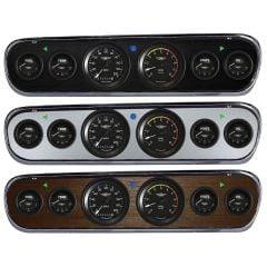 Classic Instruments 6-Gauge Set Bomber Series With Scott Drake Instrument Bezel Mustang 1965-1966