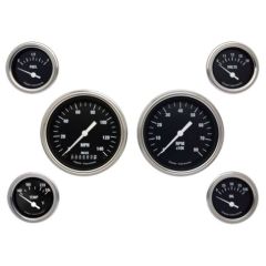 Classic Instruments 6-Gauge Set Hot Rod Series With 4-5/8" Speedo/Tach And 2-5/8" Gauges