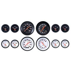 Classic Instruments 6-Gauge Set Velocity Series With 4-5/8" Speedo/Tach And 2-5/8" Gauges
