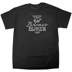 T-Shirt Short-Sleeve Black Bronco 'Be Cooler'
