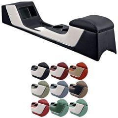TMI Center Console Two-Tone with Chrome Trim Full Length Deluxe without A/C Coupe/Fastback Mustang 1965-1966