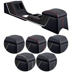 TMI Center Console Sport R Full Length Black With Chrome Trim Without Factory Air-Conditioning Convertible Mustang 1967-1968