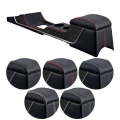 TMI Center Console Full Length Sport R Black With Chrome Trim With Air-Conditioning Convertible Mustang 1965-1966