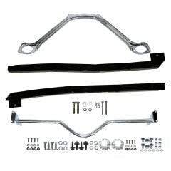 Chassis Stiffening Kit Chrome With Curved Monte Carlo Bar Mustang Convertible 1965-1966