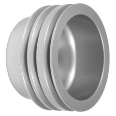 Crankshaft Pulley Silver Aluminum 3-Groove 3-Bolt Mustang 302/ 351W 1969